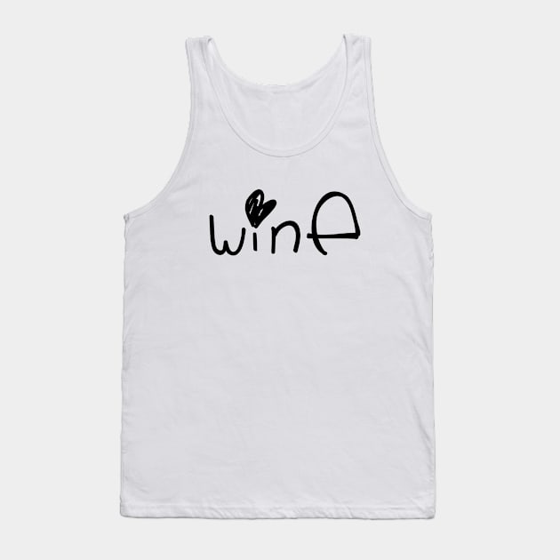 Happy Wine Tank Top by PsychicCat